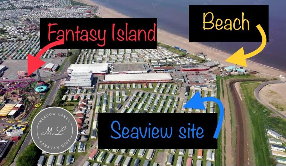 Seaview 190 - Ingoldmells - Pet Friendly, Wifi, Bed Linen - Close To Beach And Fantasy Island - Meadow Lakes Caravan & Lodge Hire Exterior foto